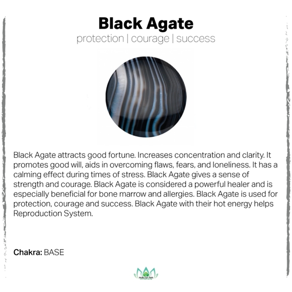 Malachite, matte black agate healing bracelet - Picture 4 of 4